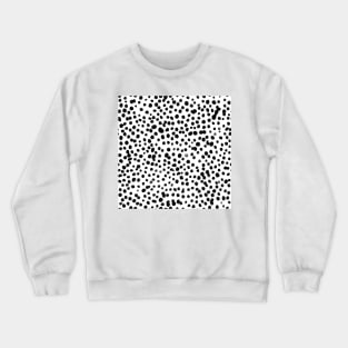 Animal Prints Dalmatian Pattern Crewneck Sweatshirt